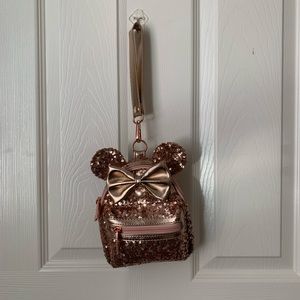 SALE!! disney rose gold backpack (mini)
